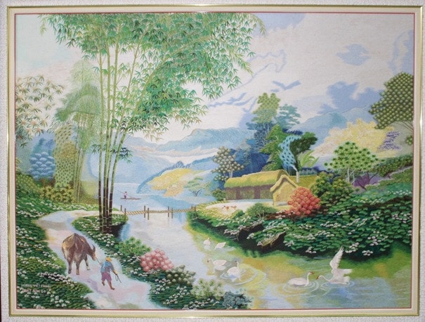 Nghệ nhân thêu Hoàng Thị Khương – Những kiệt tác tạo nên từ nghị lực phi thường -0