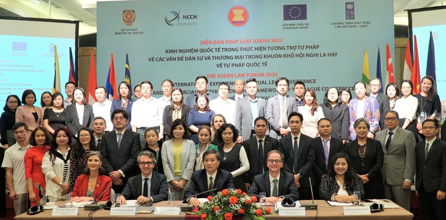 Diễn đàn pháp luật ASEAN 2022:  Đẩy mạnh hợp tác giữa ASEAN và quốc tế -0