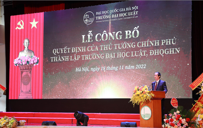Công bố Quyết định của Thủ tướng thành lập Trường Đại học Luật - ĐH Quốc gia Hà Nội -0