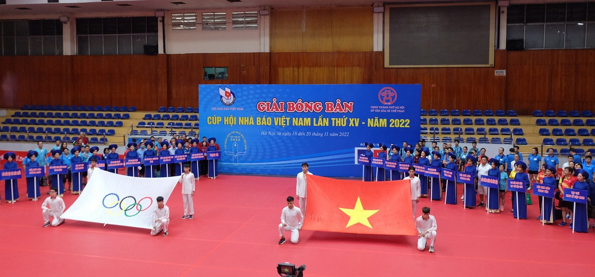 Giải Bóng bàn Cup Hội Nhà báo Việt Nam đã trở thành một sự kiện thể thao quan trọng đối với người làm báo trong cả nước Khai mạc Giải Bóng bàn Cúp Hội Nhà báo Việt Nam lần thứ XV - năm 2022 -0