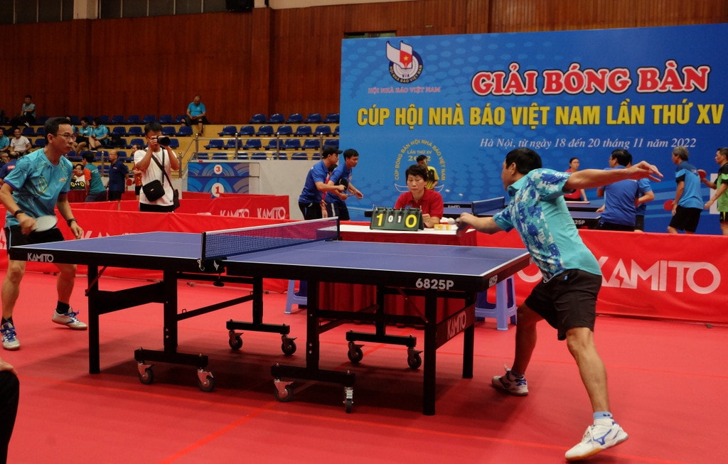 Giải có 14 nội dung thi đấu Khai mạc Giải Bóng bàn Cúp Hội Nhà báo Việt Nam lần thứ XV - năm 2022 -1