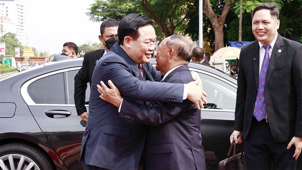 Một số hình ảnh Lễ đón Chủ tịch Quốc hội Vương Đình Huệ thăm chính thức Vương quốc Campuchia -1