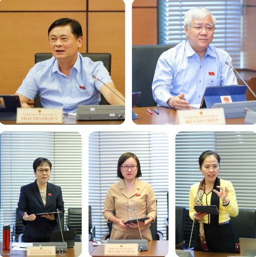 Các ĐBQH tỉnh tham gia góp ý tại phiên thảo luận tổ của Kỳ họp thứ Tư, Quốc hội Khóa XV Bài cuối: Mang tiếng nói của cử tri đến nghị trường -0