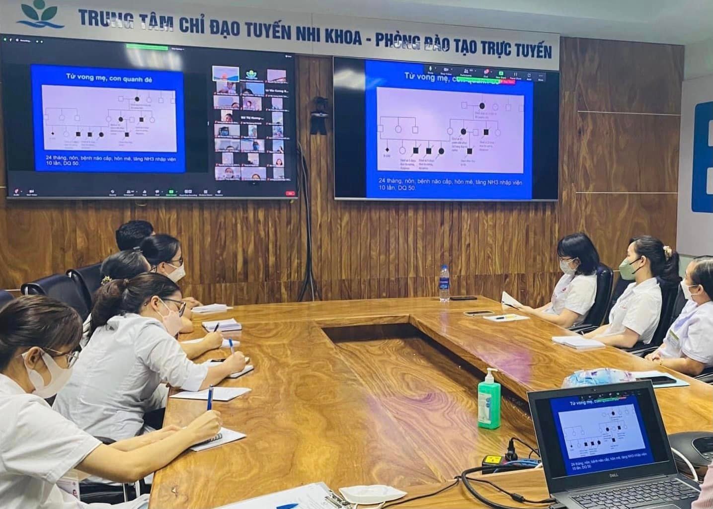 Trung tâm chỉ đạo tuyến của Bệnh viện Nhi Trung ương. Ảnh: YT