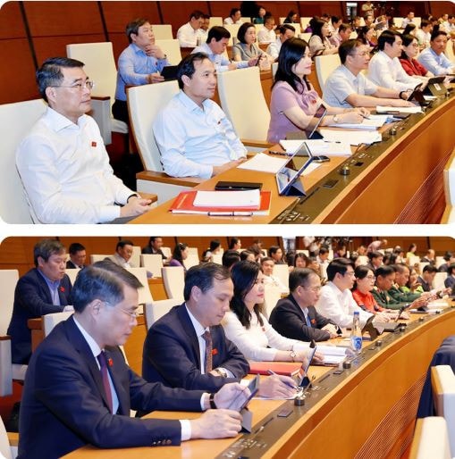Đoàn ĐBQH tỉnh tích cực, trách nhiệm tham gia đầy đủ các phiên họp tại Kỳ họp thứ Tư, Quốc hội Khóa XV “Cầu nối” giữa Quốc hội và cử tri -0