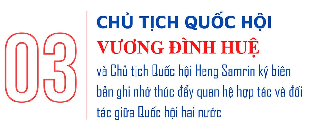 Chủ tịch Quốc hội Vương Đình Huệ thăm chính thức Vương quốc Campuchia và tham dự AIPA-43 -2