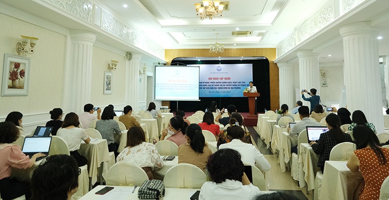 Toàn cảnh hội nghị tập huấn Tập huấn nâng cao kỹ năng tuyên truyền về chính sách pháp luật -0