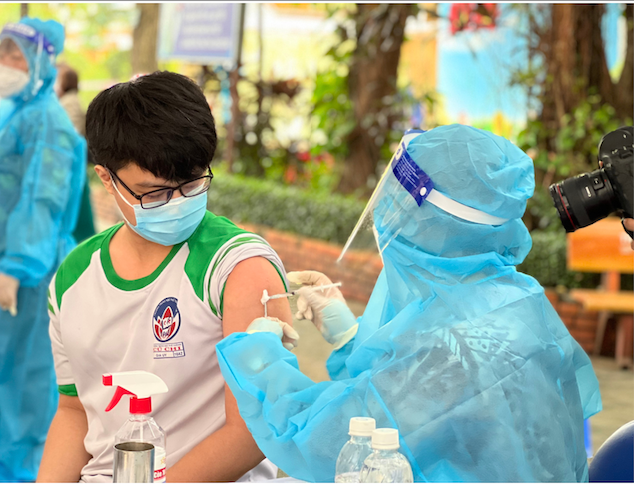 Dự kiến hết tháng 12.2022 có 80% học sinh được tiêm phòng Covid-19 mũi 3 -0