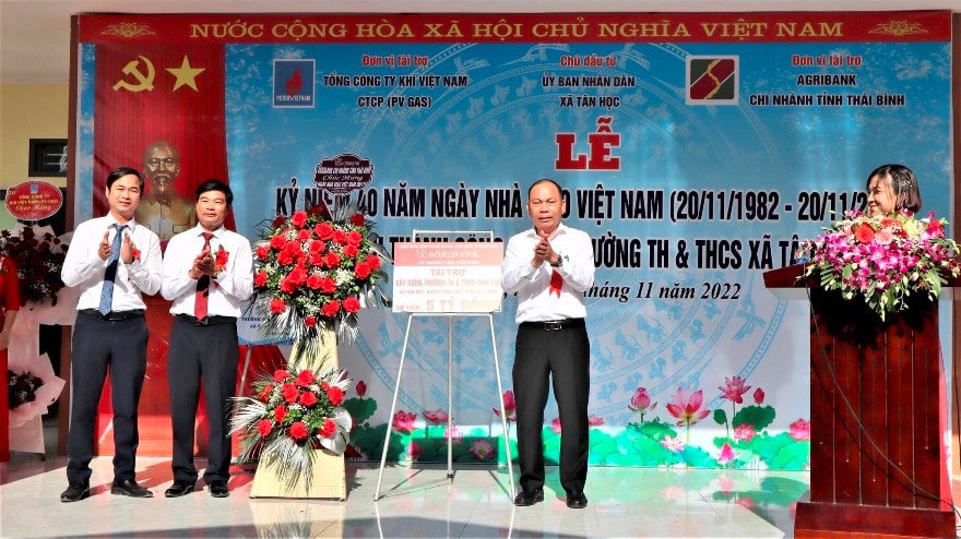Agribank tài trợ 5 tỷ đồng xây dựng trường học tại Thái Thụy, Thái Bình -0