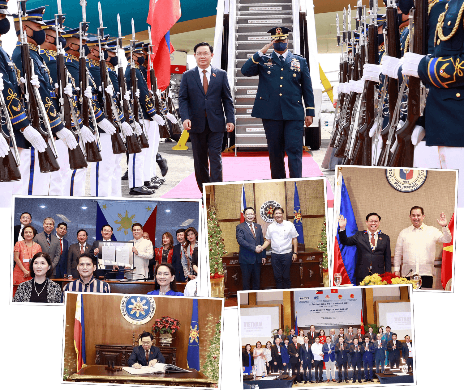 Chủ tịch Quốc hội Vương Đình Huệ thăm chính thức Cộng hòa Philippines