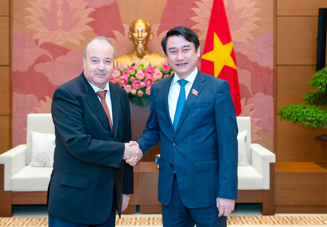 Phó Chủ nhiệm Ủy ban Đối ngoại Lê Anh Tuấn tiếp Đại sứ Algeria tại Việt Nam -0