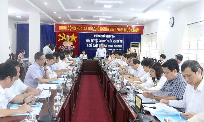 Thường trực HĐND tỉnh Tây Ninh giám sát việc giải quyết kiến nghị của cử tri trước và sau Kỳ họp thứ 4, HĐND tỉnh - ẢNH NGỌC CẨN