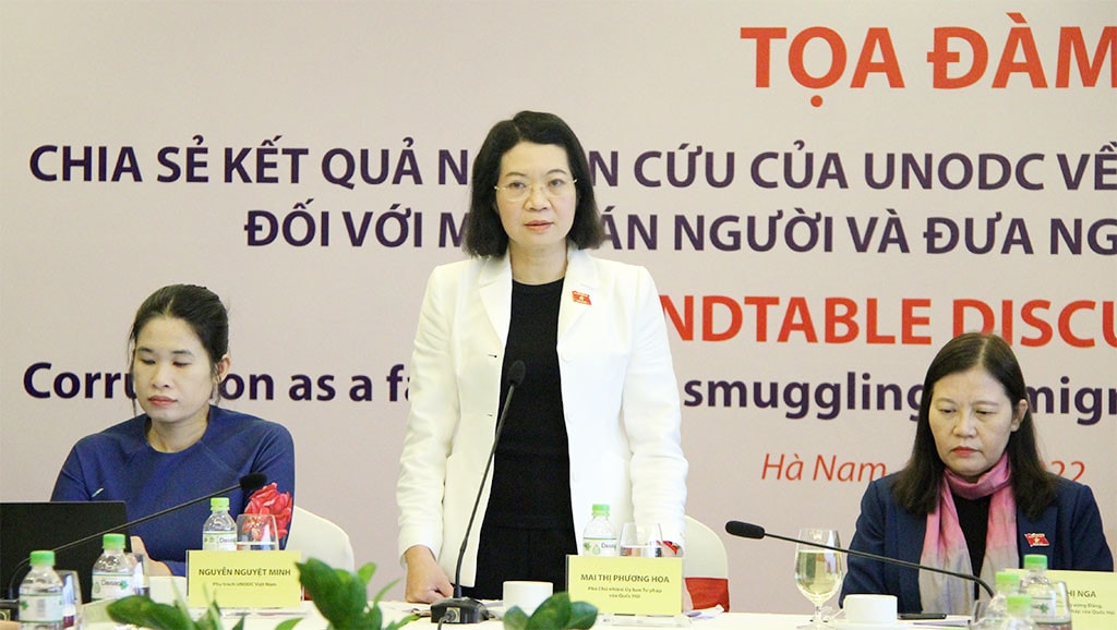 Ủy ban Tư pháp tổ chức Tọa đàm về tác động của tham nhũng với mua bán người và đưa người di cư trái phép -0