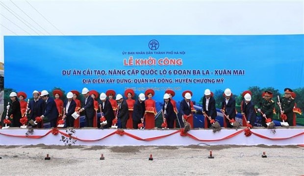 Hà Nội: Khởi công dự án nâng cấp Quốc lộ 6, đoạn Ba La-Xuân Mai -0