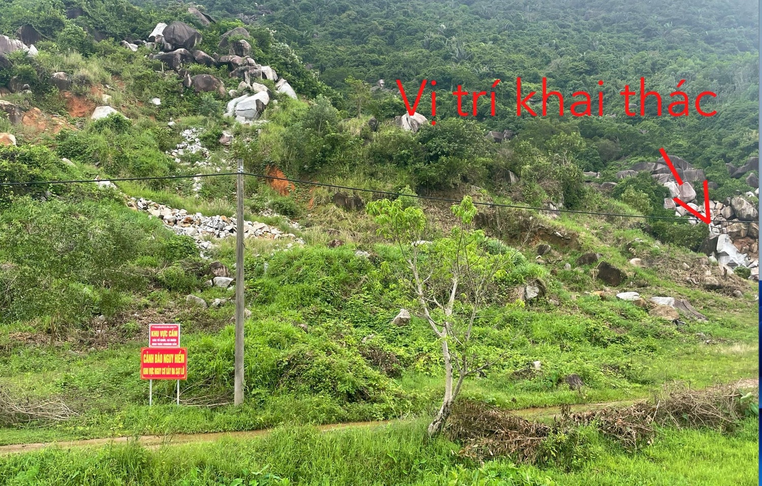 Phú Yên: khai thác đá trái phép vẫn diễn ra tại Thị xã Đông Hòa -2