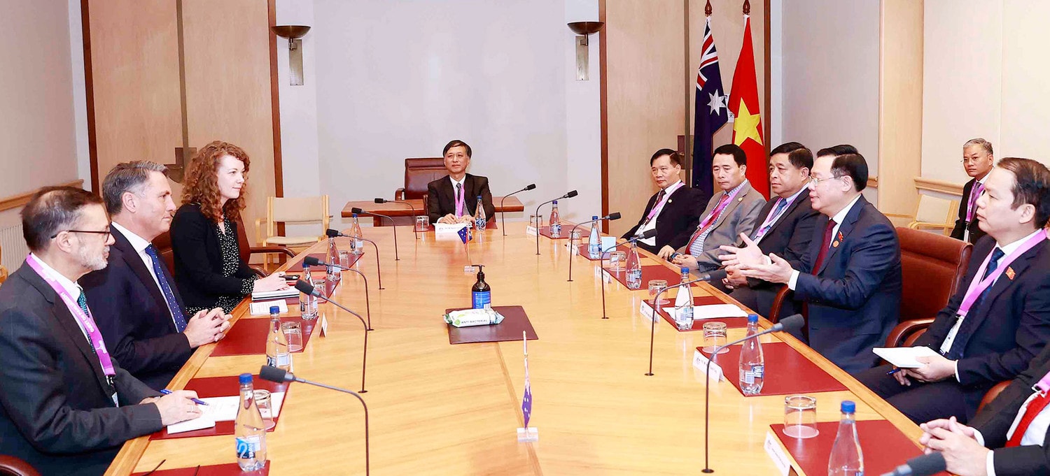 Chủ tịch Quốc hội Vương Đình Huệ tiếp Phó Thủ tướng, Bộ trưởng Bộ Quốc phòng Australia -0