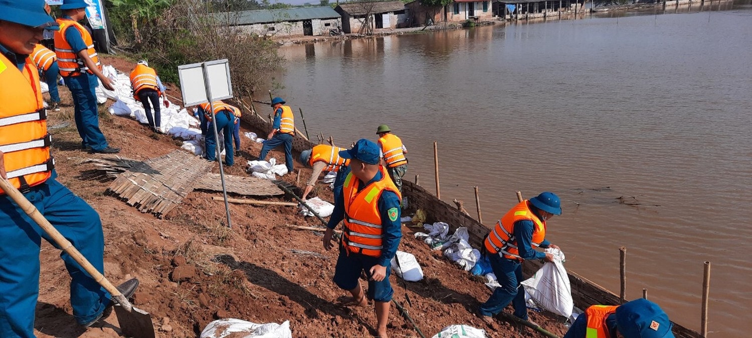 Lực lượng xung kích phòng chống thiên tai có vai trò quan trọng trong công tác ứng phó với thiên tai. Nguồn: ITN