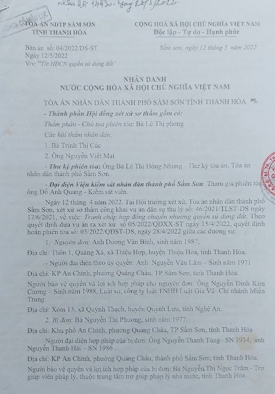 Thanh Hoá: Đương sự đề nghị tạm dừng chi trả bồi thường để tránh thất thoát ngân sách nhà nước