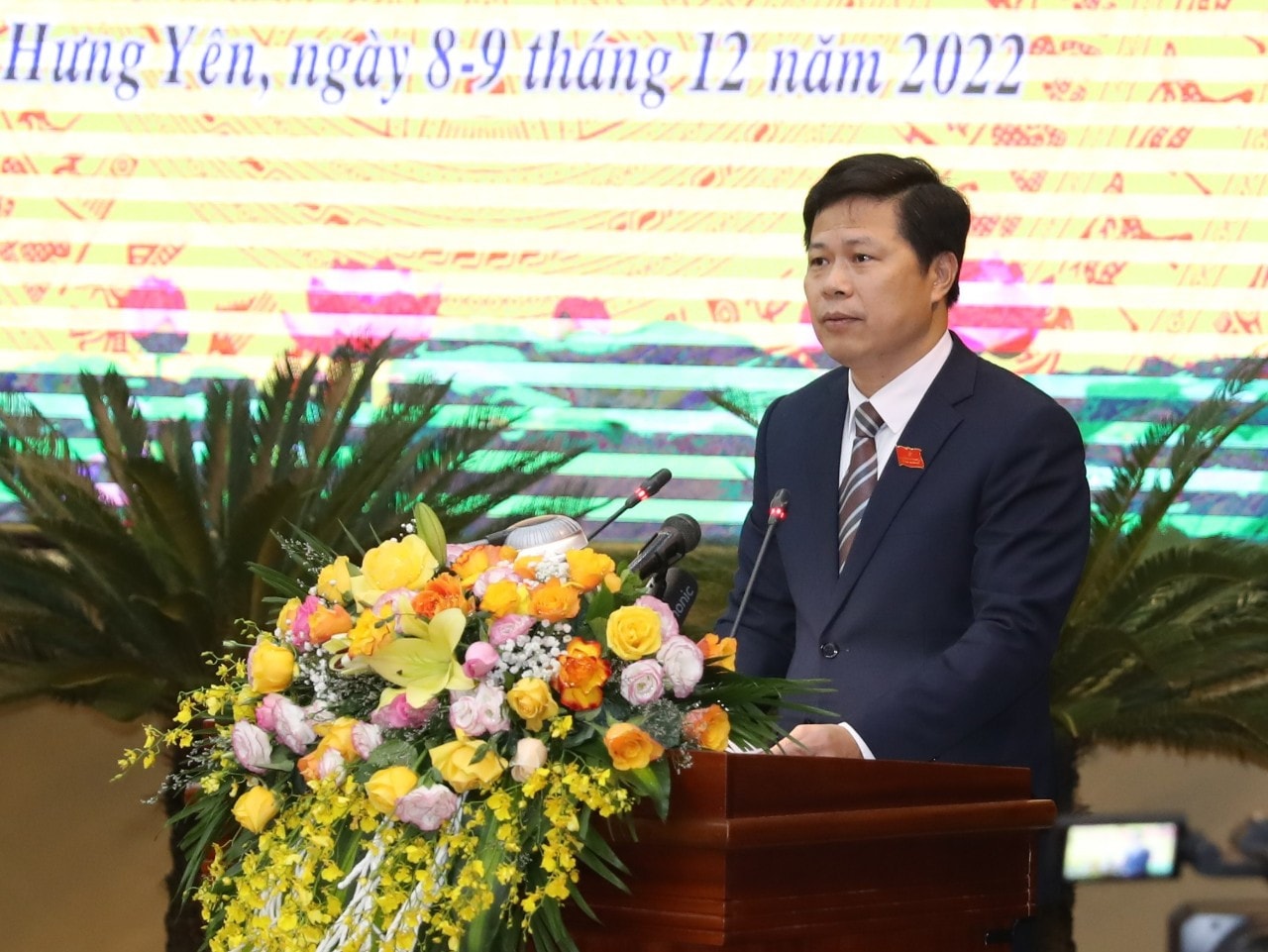 Phó Bí thư Thường trực Tỉnh ủy, Chủ tịch HĐND tỉnh Trần Quốc Toản phát biểu khai mạc kỳ họp Hưng Yên: Tốc độ tăng trưởng kinh tế đạt mức cao nhất trong 12 năm -0