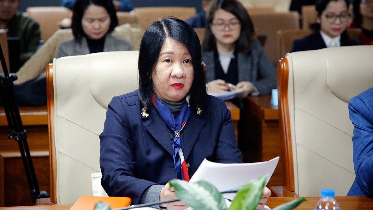 Phó vụ trưởng, Vụ Chính sách, Tổng cục Thuế Mạnh Thị Tuyết Mai chia sẻ tại tọa đàm