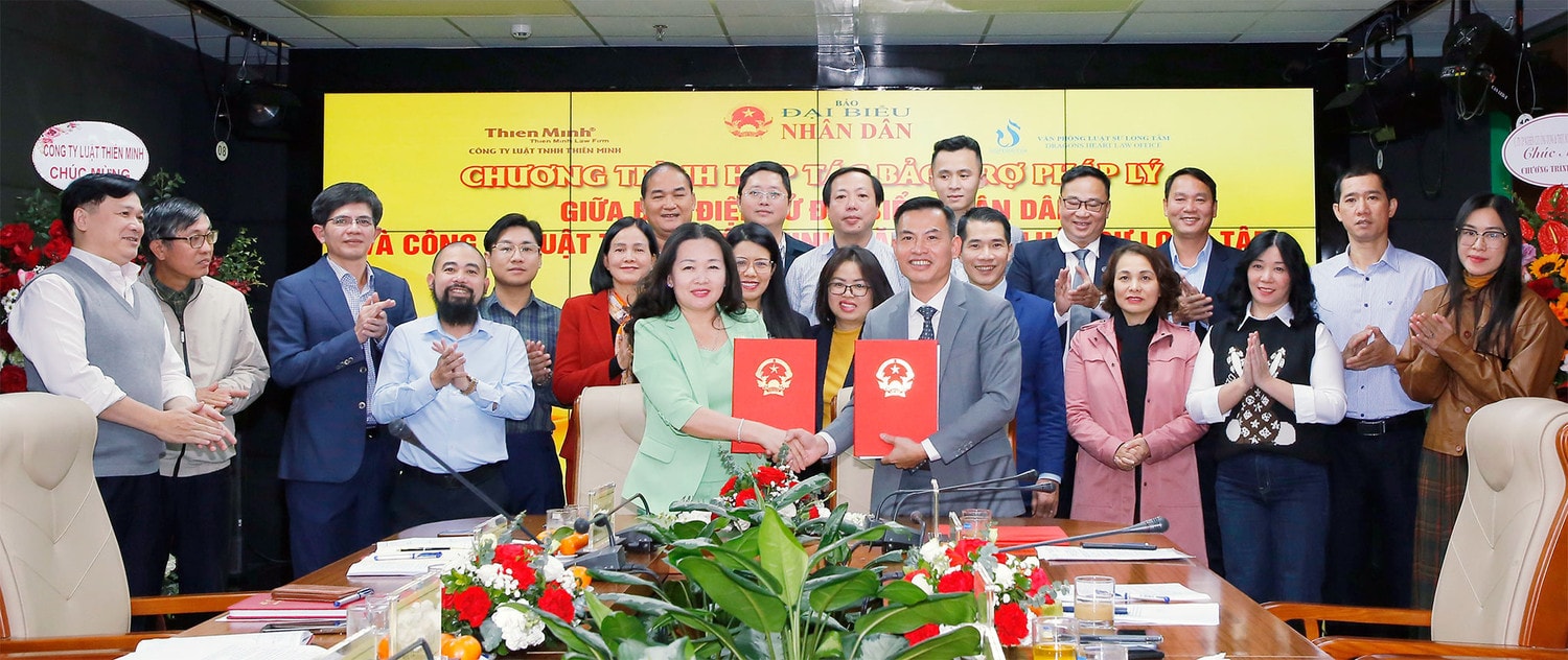 Báo Đại biểu Nhân dân ký kết hợp tác Bảo trợ pháp lý với Công ty Luật TNHH Thiên Minh và Văn phòng Luật Long Tâm -0