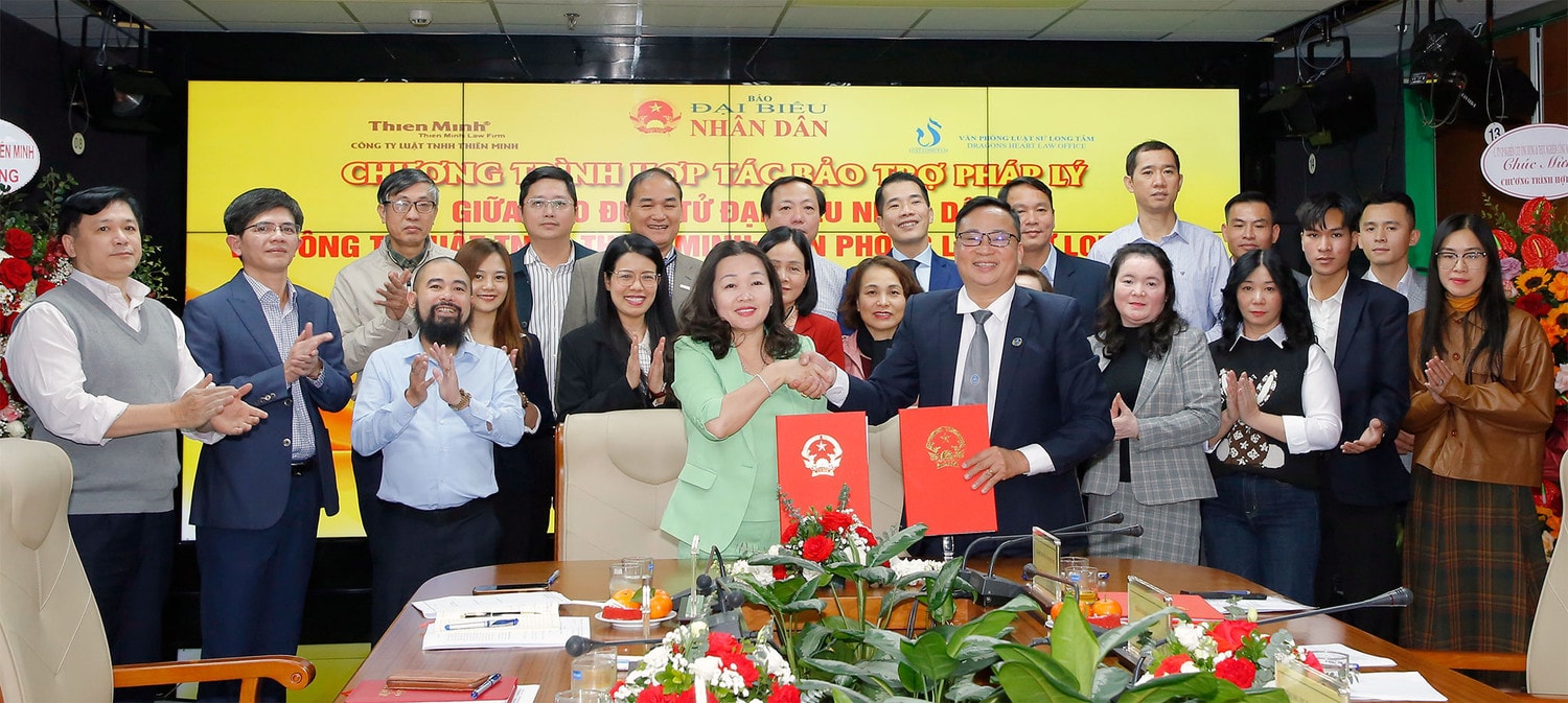 Báo Đại biểu Nhân dân ký kết hợp tác Bảo trợ pháp lý với Công ty Luật TNHH Thiên Minh và Văn phòng Luật Long Tâm -0