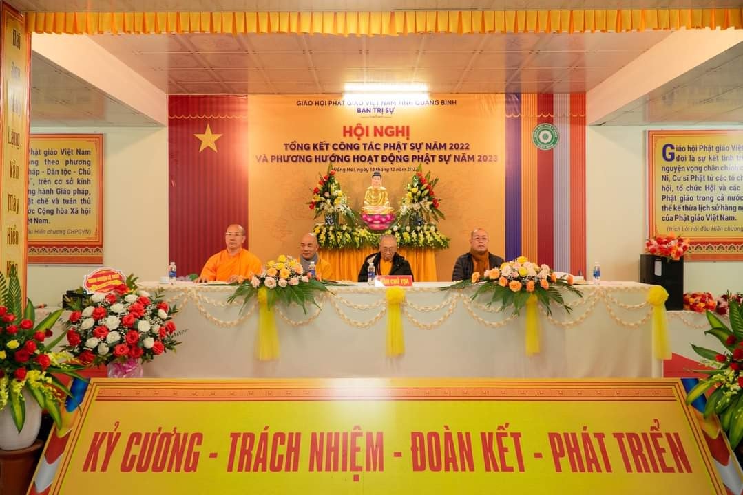 Ban Trị sự GHPG Việt Nam tỉnh Quảng Bình tổng kết công tác Phật sự năm 2022 và phương hướng hoạt động năm 2023 -0