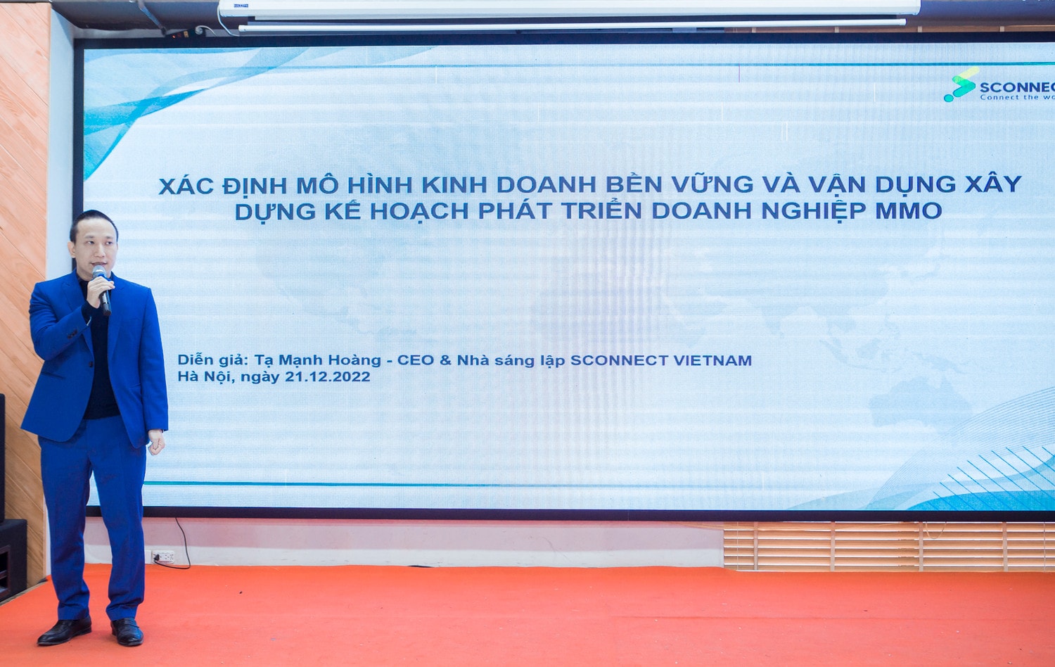 Nhà sáng lập và CEO Sconnect Việt Nam Tạ Mạnh Hoàng chia sẻ kinh nghiệm phát triển kinh tế Internet Xây dựng và Phát triển doanh nghiệp MMO kinh doanh bền vững -0