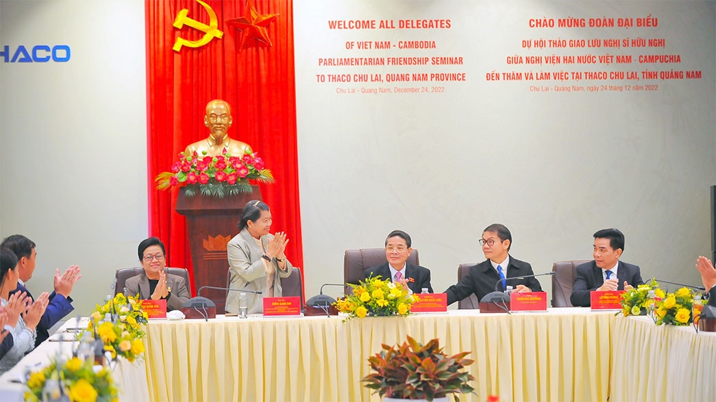Phó Chủ tịch Quốc hội Nguyễn Đức Hải, Phó Thủ tướng Campuchia Men Sam An thăm, làm việc với Tập đoàn Thaco -0