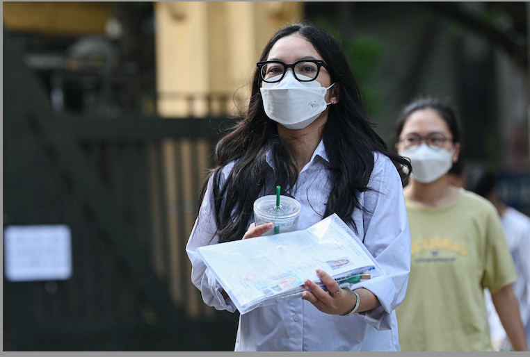 Thí sinh dự thi tốt nghiệp THPT 2022