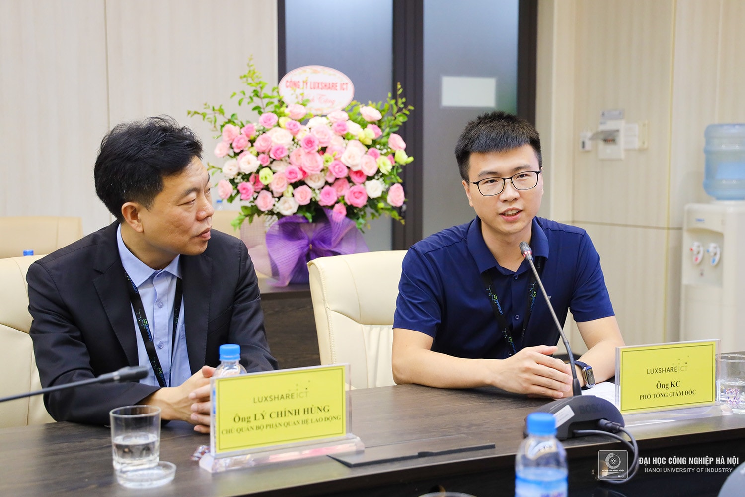 Ông KC - Phó Tổng giám đốc Công ty Luxshare ICT Việt Nam phát biểu