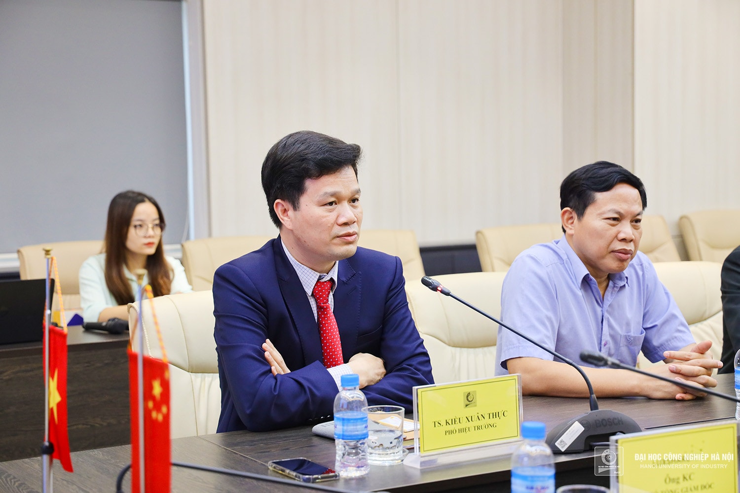 TS.Kiều Xuân Thực - Phó Hiệu trưởng nhà trường phát biểu tại buổi làm việc