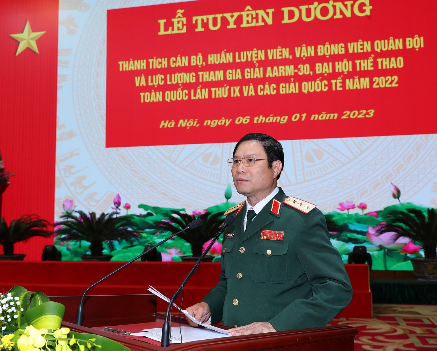 Tuyên dương thành tích các huấn luyện viên, vận động viên, lực lượng tham gia Giải AARM-30, Đại hội thể thao toàn quốc lần thứ IX -0