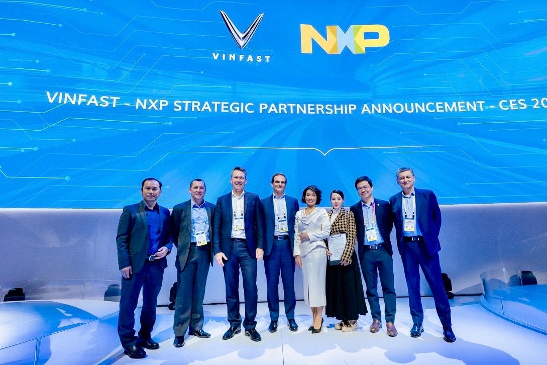 VINFAST và NXP hợp tác phát triển xe điện thông minh -0