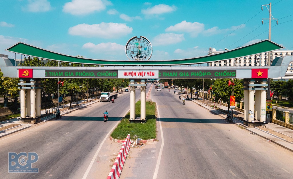 Huyện Việt Yên thu hút đầu tư nhiều dự án bất động sản thời gian qua.