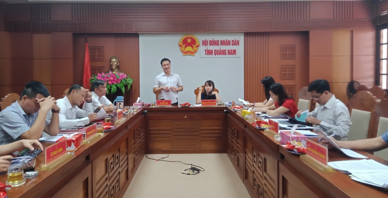 Ban Pháp chế HĐND tỉnh Quảng Nam họp thông qua báo cáo trình Kỳ họp thứ 12, HĐND tỉnh khóa X - ẢNH PHAN HÀ