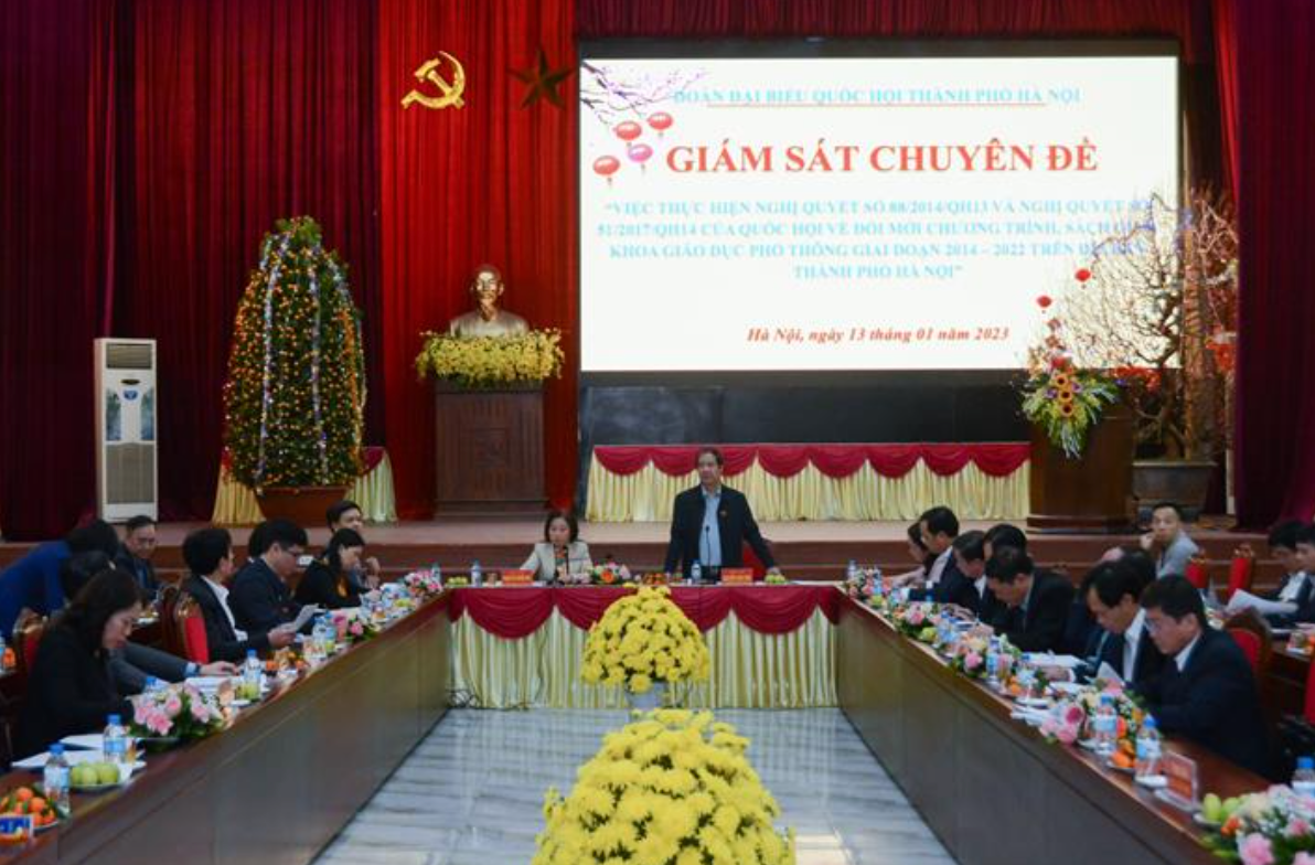 Hà Nội: Đoàn đại biểu Quốc hội giám sát chuyên đề thực hiện đổi mới giáo dục phổ thông -0