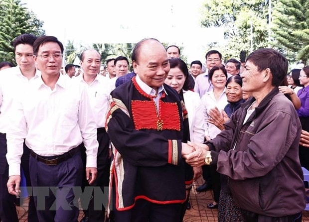 Chủ tịch Nước thăm, tặng quà người có hoàn cảnh khó khăn ở Đắk Lắk -0