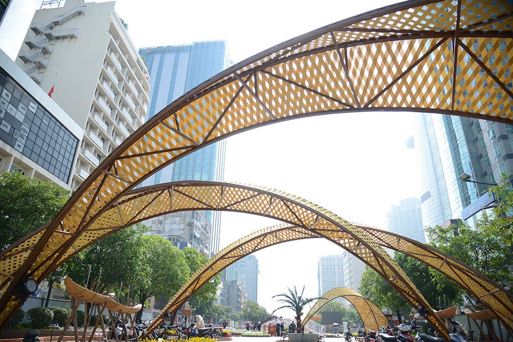 TP. Hồ Chí Minh: Những hình ảnh đầu tiên trên đường hoa Nguyễn Huệ ảnh 6 TP. Hồ Chí Minh: Những hình ảnh đầu tiên trên đường hoa Nguyễn Huệ