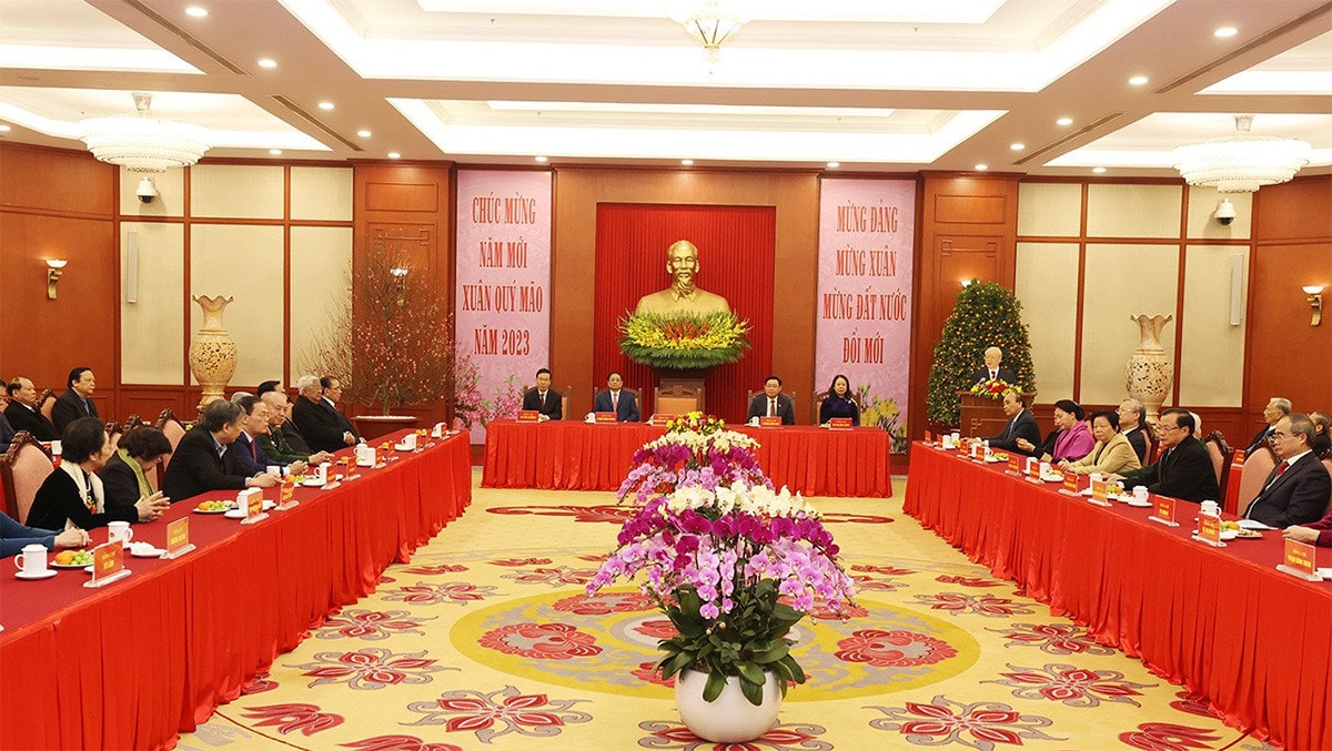 Tổng Bí thư Nguyễn Phú Trọng: Năm 2023 thắng lợi to lớn hơn, phát triển nhanh và bền vững hơn 2022! -4