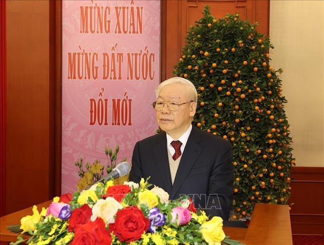 Tổng Bí thư Nguyễn Phú Trọng: Năm 2023 thắng lợi to lớn hơn, phát triển nhanh và bền vững hơn 2022! -1