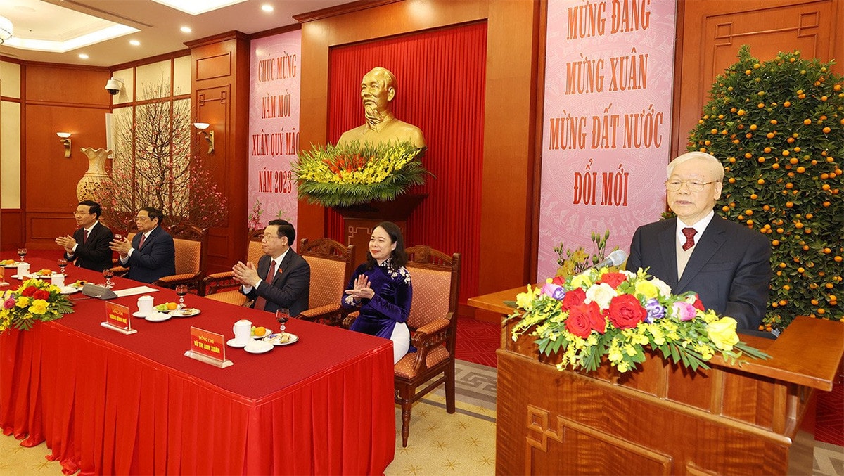 Tổng Bí thư Nguyễn Phú Trọng: Năm 2023 thắng lợi to lớn hơn, phát triển nhanh và bền vững hơn 2022! -3