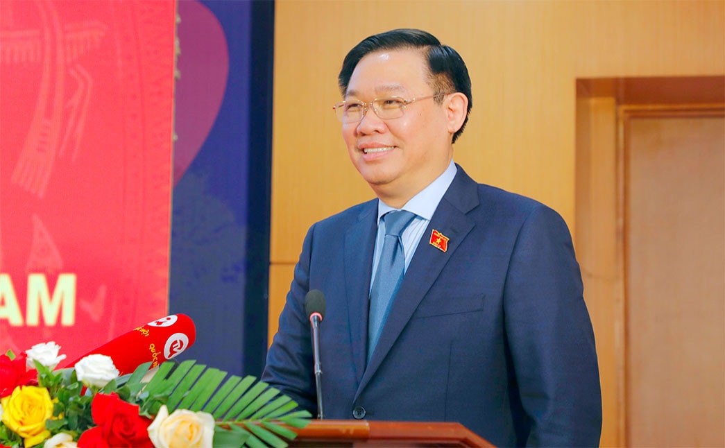 Chủ tịch Quốc hội Vương Đình Huệ thăm, chúc Tết Báo Đại biểu Nhân dân, Truyền hình Quốc hội Việt Nam -0