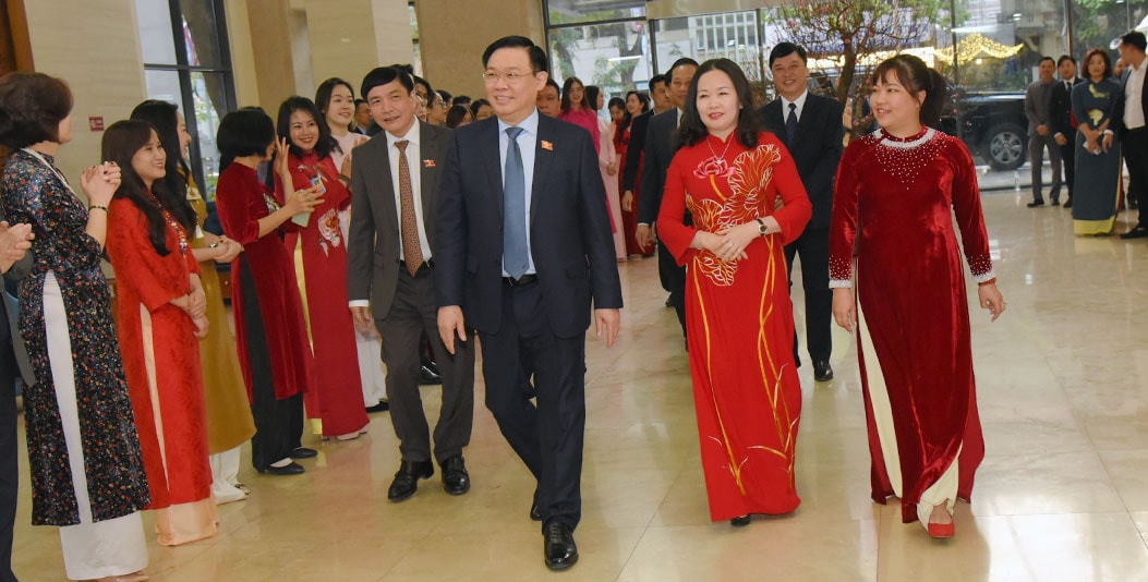 Chủ tịch Quốc hội Vương Đình Huệ thăm, chúc Tết Báo Đại biểu Nhân dân, Truyền hình Quốc hội Việt Nam