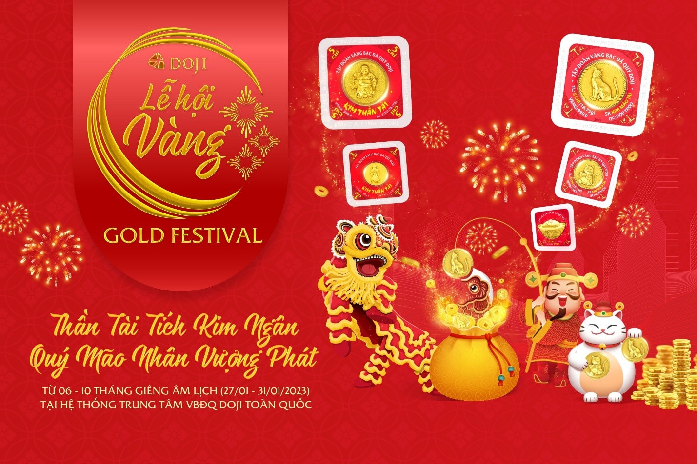 DOJI TỔ CHỨC LỄ HỘI VÀNG – GOLD FESTIVAL 2023 DỊP THẦN TÀI -0