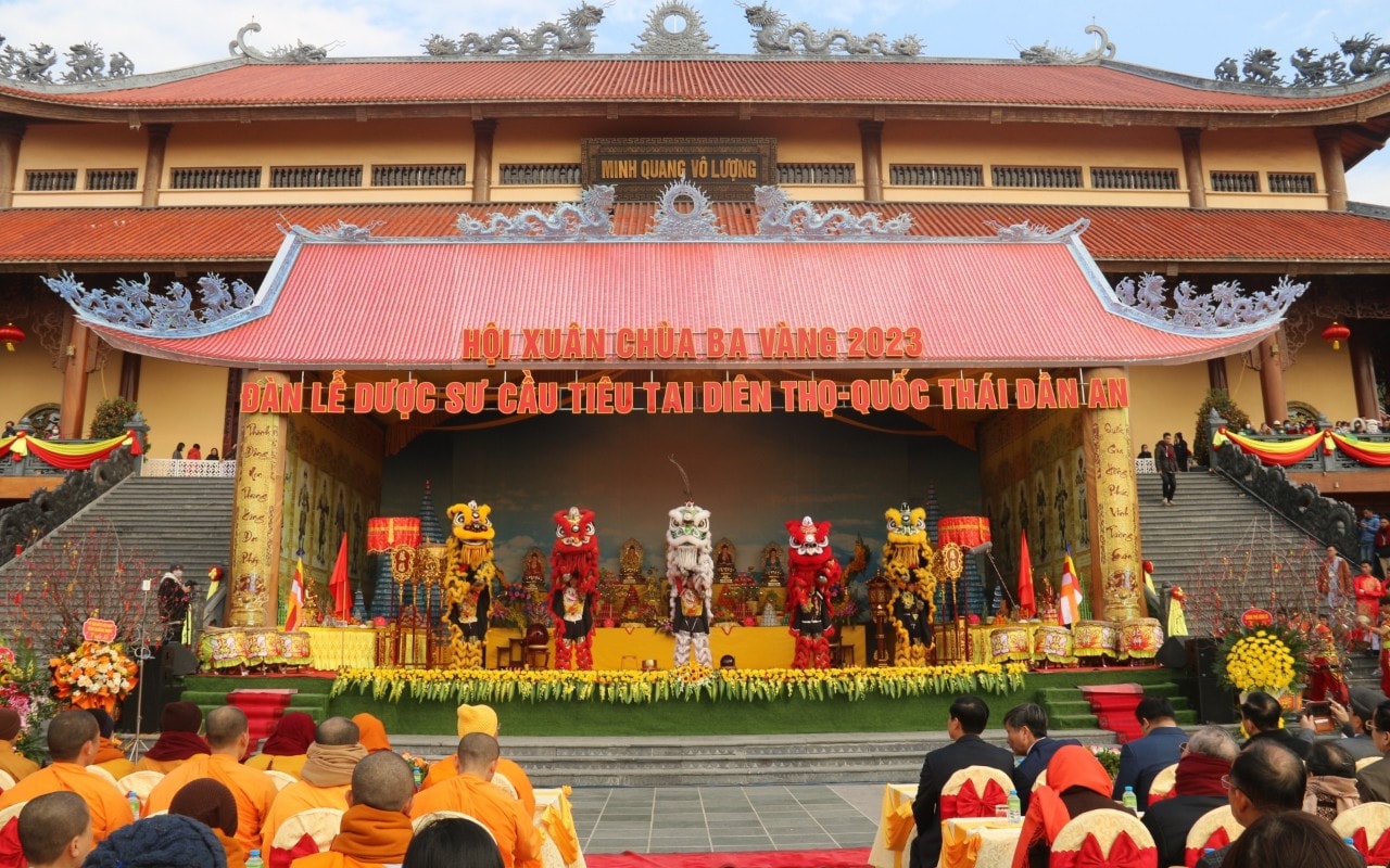Lễ khai hội Xuân chùa Ba Vàng - điểm hẹn văn hóa tâm linh đặc sắc -0