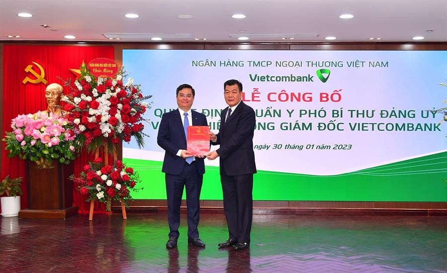 Vietcombank tổ chức Lễ công bố Quyết định chuẩn y Phó Bí thư Đảng ủy và bổ nhiệm Tổng Giám đốc -0
