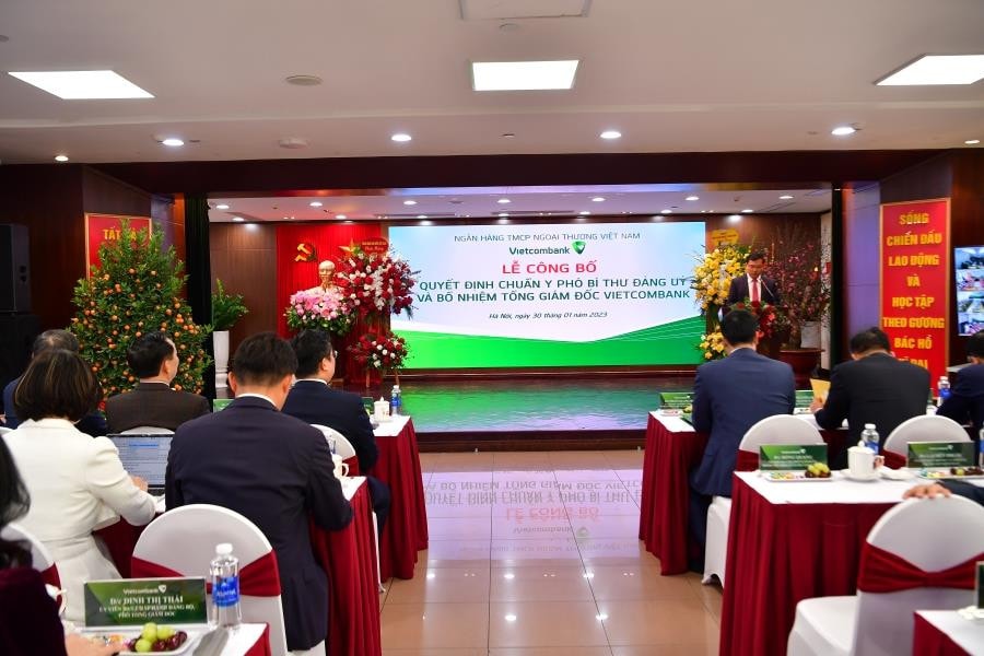 Vietcombank tổ chức Lễ công bố Quyết định chuẩn y Phó Bí thư Đảng ủy và bổ nhiệm Tổng Giám đốc -0