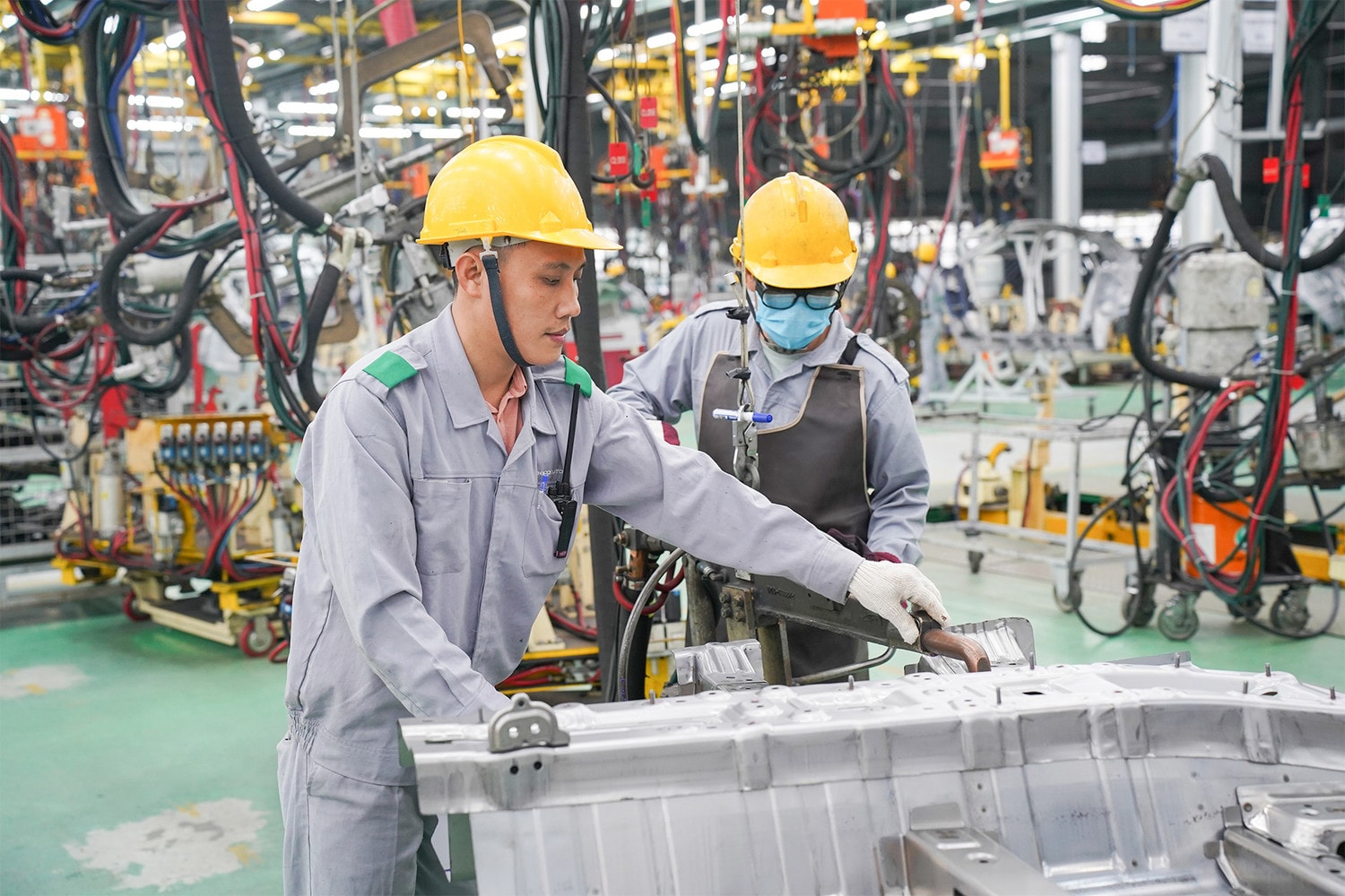 THACO đẩy mạnh sản xuất kinh doanh, tiếp tục giữ vững vị thế tại thị trường Việt Nam, mở rộng thị trường xuất khẩu. Ảnh: THACO