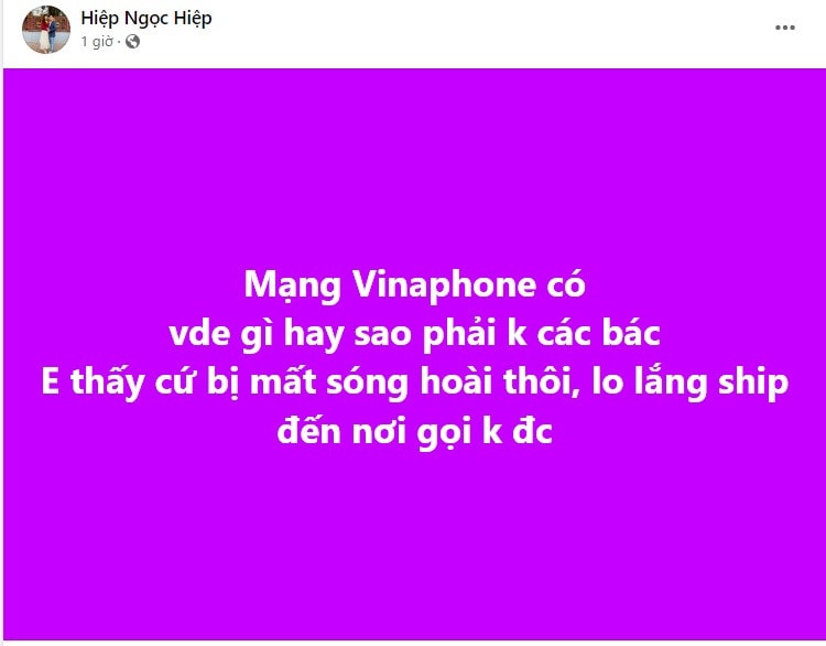 Mạng VinaPhone mất sóng -0